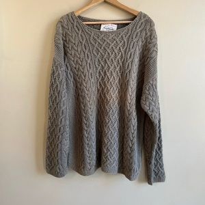 Vintage A&F Women’s Woven Sweater Northcountry handmade size large Abercrombie